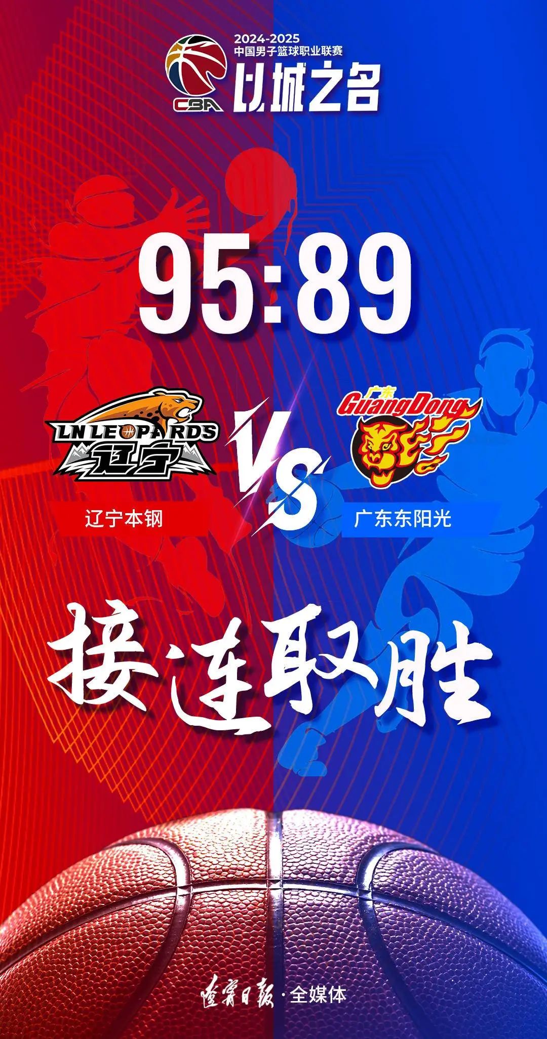 辽宁男篮冲击联赛前四，气势如虹连战连胜